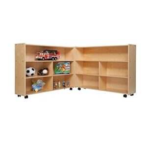 Mobile Folding Supersized Toy and Book Organizer